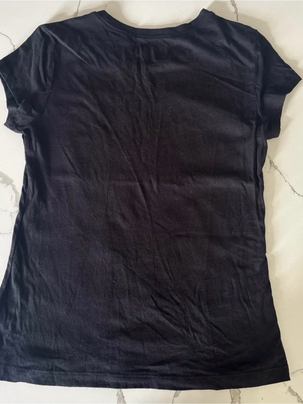 Vintage Justice Black Tee with Dog Wearing 3D Glasses and Popcorn Graphic